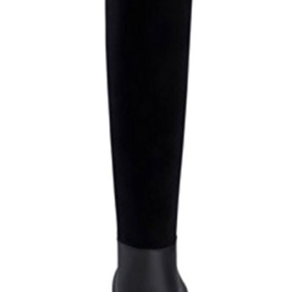 Melissa Black Tall Flocked Rain Boot Size 8 NWOB - Picture 4 of 13